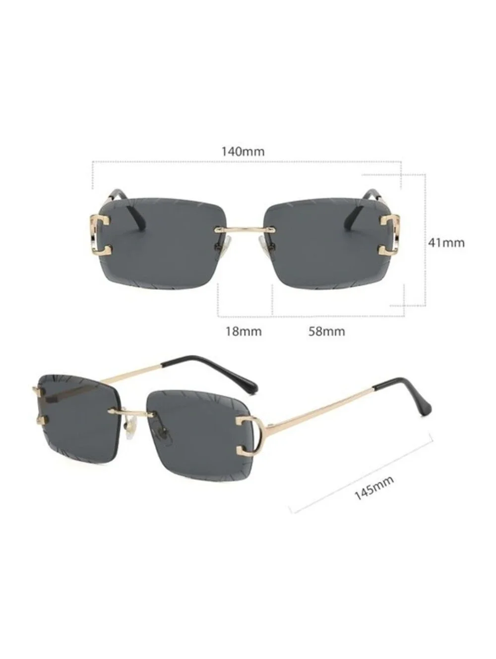 Piccadilly Pink Gradient C Diamond Cut Designer Sunglasses